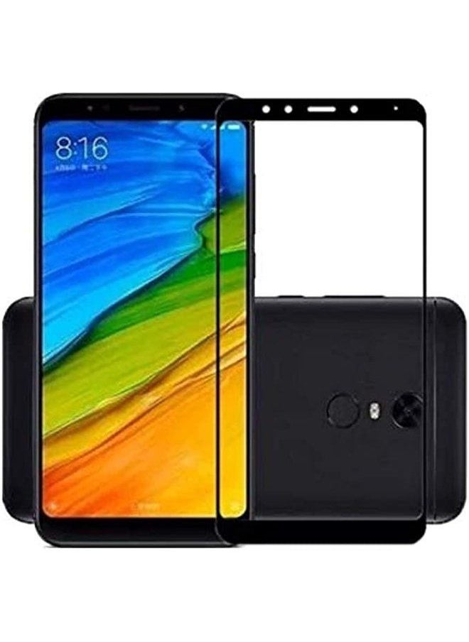 Generic - Tempered Glass Full Cover Screen Protector for Xiaomi Redmi 5 Plus - BLACK - Image 1