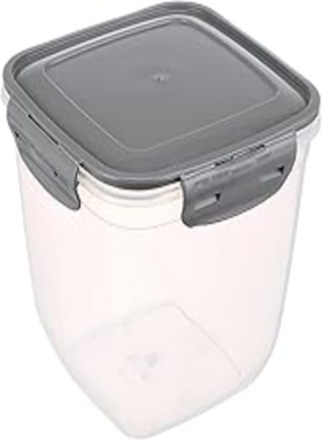 Bager Cook&Lock Colored Cover Square Storage Container 1950 Ml (Deep), grey