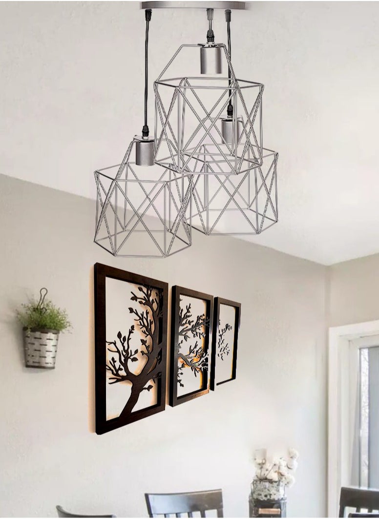 Generic metal Chandelier silver  - Image 1