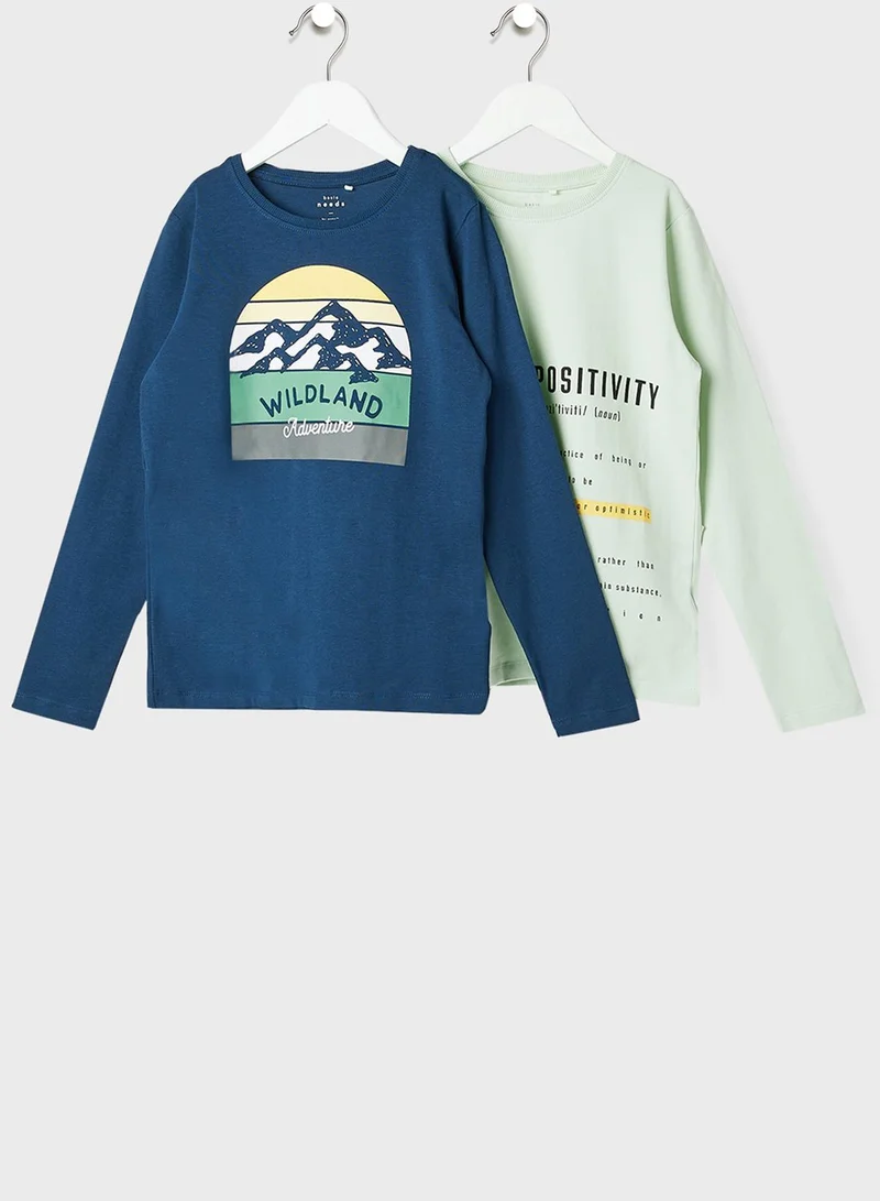 NAME IT Kids 2 Pack Long Sleeve T-Shirt