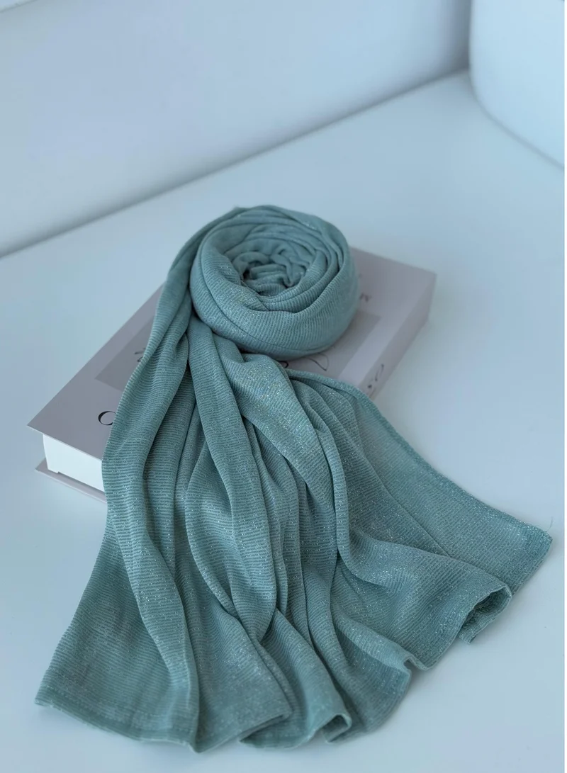 البنت الشرقية شال حجاب قطن كويتي بخطوط ناعمة ولامعة