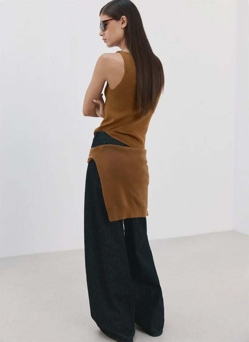 مانجو Fine-knit top