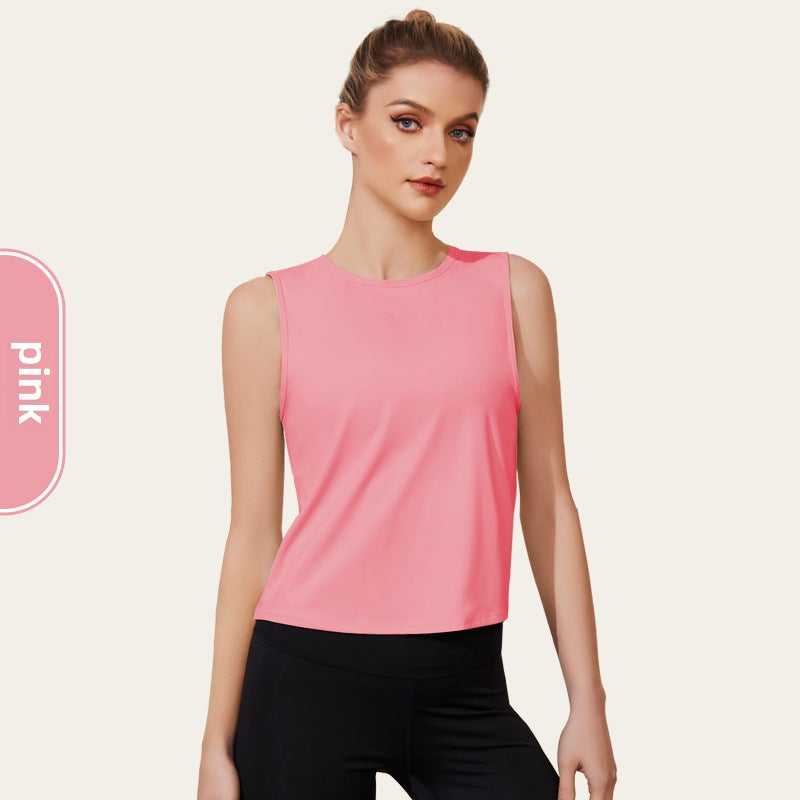 Breathable Quick-Dry Yoga Tank Top Women 2024 Black (short) - Image 4