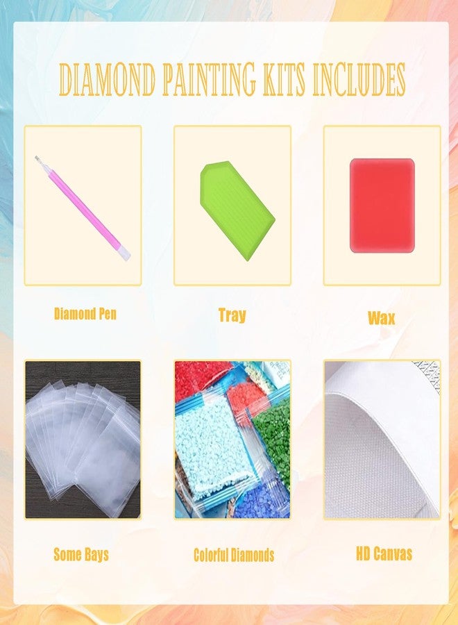 EWJRNSF 5D Diamond Painting Kits for Adults Beginners, Diamond Arts Kits Diamond Art Sets,Gem Painting Arts & Crafts Home Wall Decoration 11.8x15.7 Inches 3 Pack Hummingbird - Image 3