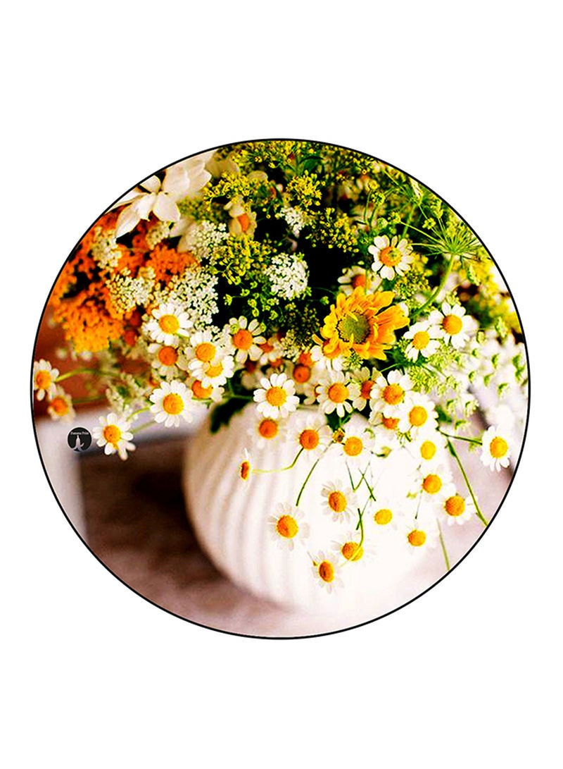 RKN Flowers Printed Mouse Pad  Multicolour