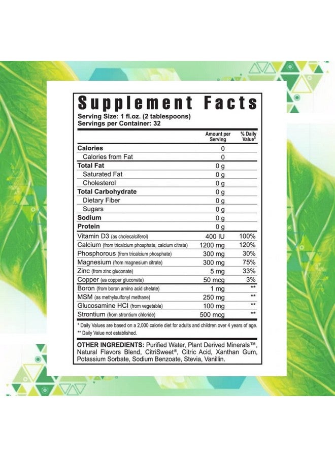 Youngevity Beyond Osteo-FX Liquid 32 oz - Calcium & Magnesium 1200/300mg + Vitamin D3, Zinc, MSM, Glucosamine + 77 Trace Minerals - Supplement for Bone and Joint Health - Image 2