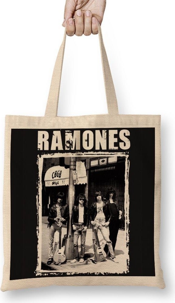 Baskı Dükkanı Print Shop Ramones Tote Bag Long Handle 