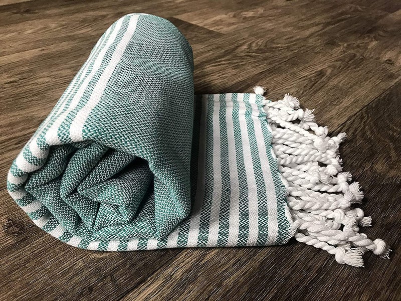 ROSSLYN Bath/Beach Towel Ultra Soft, Absorbent & Quick Dry Towel for Bath, Beach, Pool, Travel, Spa and Yoga 76x152 cm Set of 2 (Blue Green) - Image 3