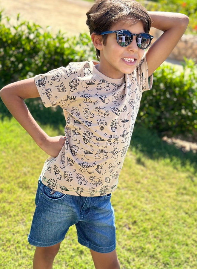 كاكتوس تي شيرت Icons - بيج أسود - Image 3