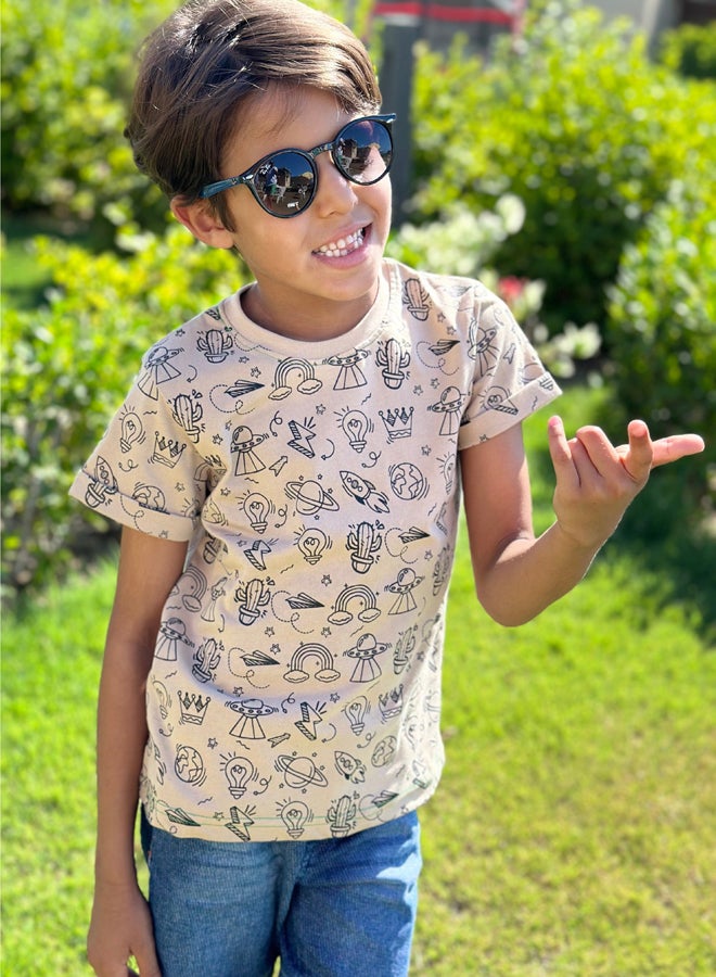 كاكتوس تي شيرت Icons - بيج أسود - Image 2