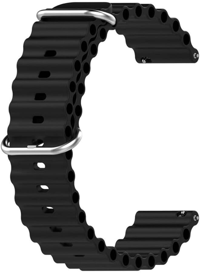 Generic Ocean 20mm Watch Bands Compatible with Samsung Galaxy Watch 5 40/44mm, Watch 5 pro 45mm, Watch 4 40/44mm, Watch 4 Classic 42/44mm, Titanium Ring Silicone Buckle