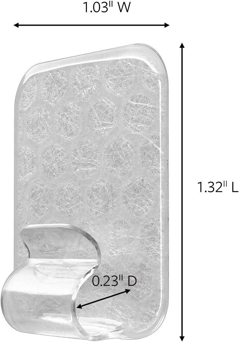 Command Adjustables Repositionable 1/2 lb Clips, 16 Hooks, 36 Strips/Pack - Image 2