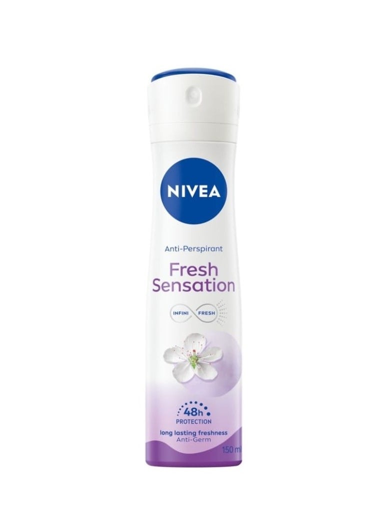Nivea - Nivea Fresh Sensation 72 Hour Deodorant 150 ml, White - Image 1