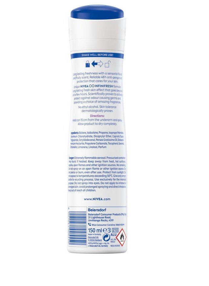Nivea - Nivea Fresh Sensation 72 Hour Deodorant 150 ml, White - Image 1