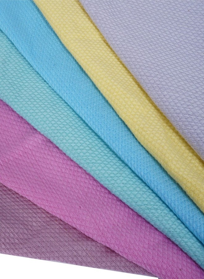 ZAHYA 100% Cotton Napkin Set of 6 | 21x14 inch Ultra-Light 27g | Soft, Absorbent & Quick Dry Towels for Dining, Face, Gym & Travel | Plain - Image 5