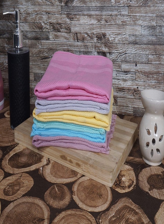 ZAHYA 100% Cotton Napkin Set of 6 | 21x14 inch Ultra-Light 27g | Soft, Absorbent & Quick Dry Towels for Dining, Face, Gym & Travel | Plain - Image 2