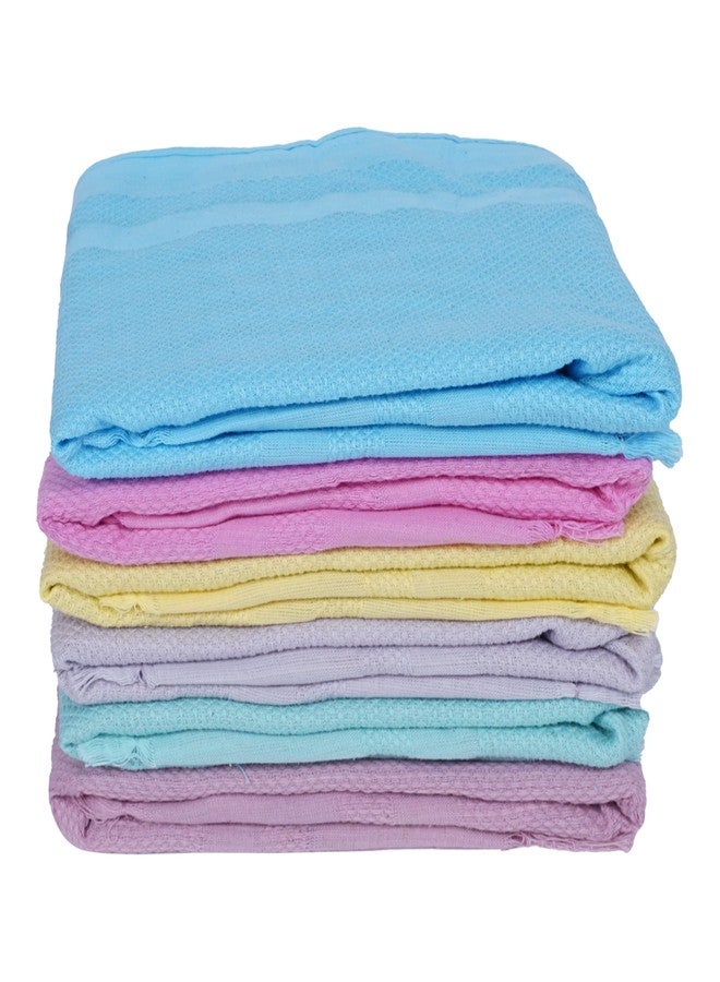 ZAHYA 100% Cotton Napkin Set of 6 | 21x14 inch Ultra-Light 27g | Soft, Absorbent & Quick Dry Towels for Dining, Face, Gym & Travel | Plain - Image 4