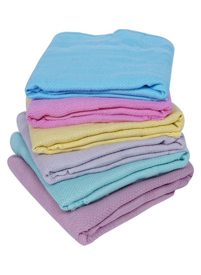 ZAHYA 100% Cotton Napkin Set of 6 | 21x14 inch Ultra-Light 27g | Soft, Absorbent & Quick Dry Towels for Dining, Face, Gym & Travel | Plain - Image 3
