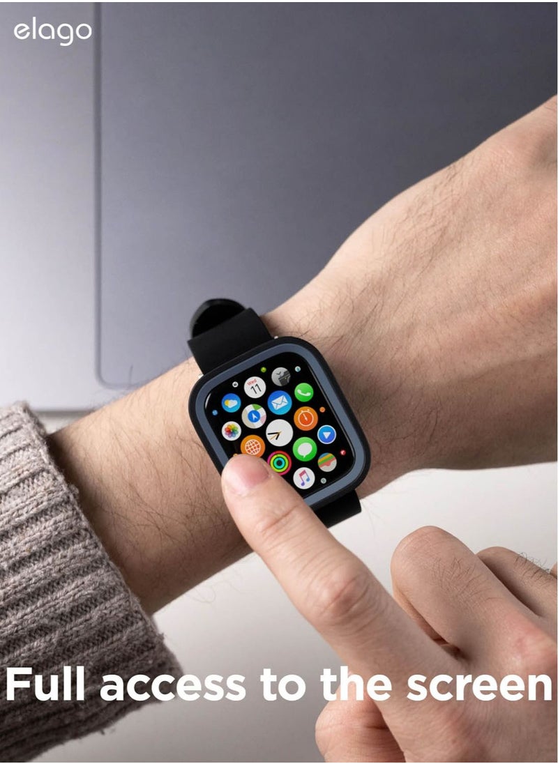 Elago Duo for Apple Watch Series 8/7 (45mm), Series 6/SE/5/4 (44mm) Cover Case - Black Jean Indigo  - Image 5
