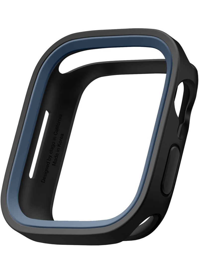 Elago Duo for Apple Watch Series 8/7 (45mm), Series 6/SE/5/4 (44mm) Cover Case - Black Jean Indigo  - Image 1