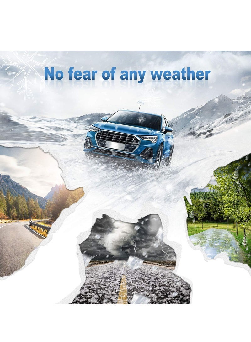 Captaintech Universal Car Aerial Antenna 17.5cm FM/DAB Car Radio Aerial Replacement Short Rod Vehicle Rubber Car Roof Mount Antenna Mast for Truck SUV, Screws in M4 M5 M6 - Image 4