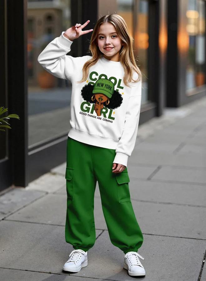 Take Two Take Two Teens Cool Graphic Sweatshirt and Joggers Set