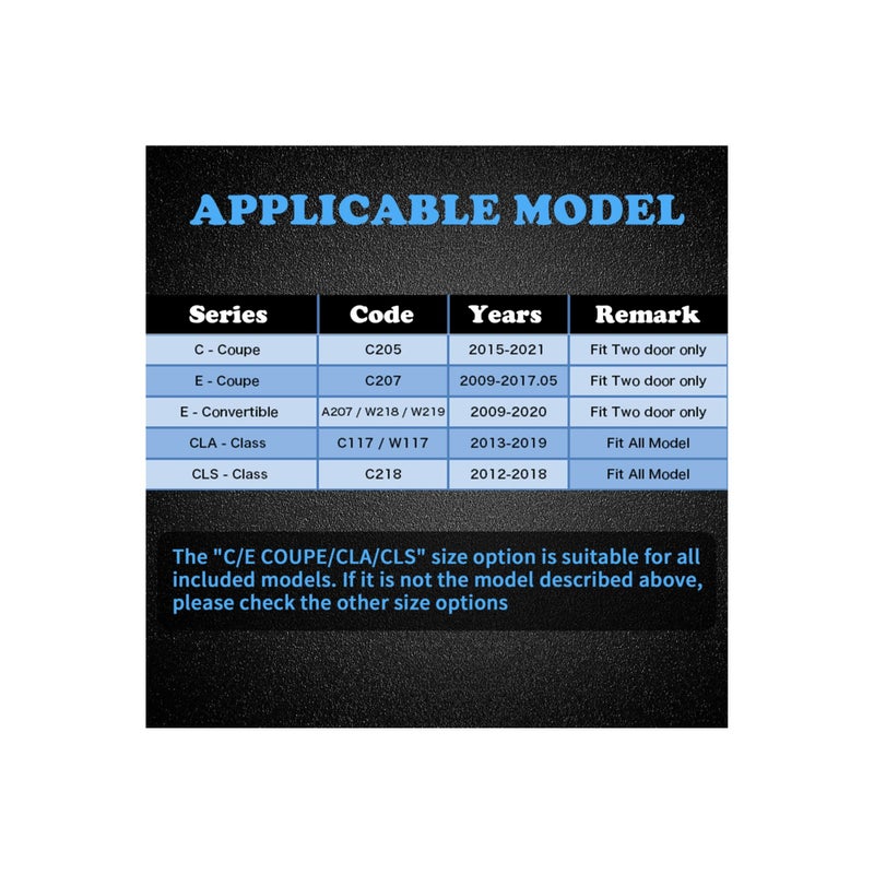 SOLARAE أضواء باب زجاجية عالية الدقة لـ CLA45 CLA250 E200 E400 C200 كوبيه CLS45 CLS300 CLS350 CLS400 (CLA/CLS/C/E كوبيه)، أضواء بركة LED مقاومة للماء IP67، مصابيح ترحيب LED لإضاءة دخول الباب - Image 2