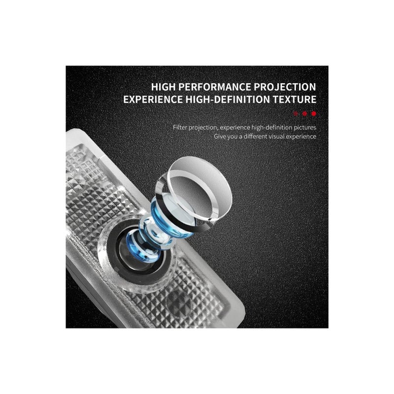 SOLARAE أضواء باب زجاجية عالية الدقة لـ CLA45 CLA250 E200 E400 C200 كوبيه CLS45 CLS300 CLS350 CLS400 (CLA/CLS/C/E كوبيه)، أضواء بركة LED مقاومة للماء IP67، مصابيح ترحيب LED لإضاءة دخول الباب - Image 4