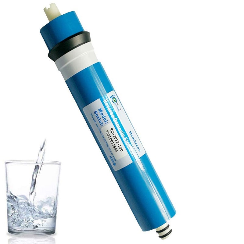Huining 100GPD RO Membrane 18122012 Residential Reverse Osmosis Membrane Water Filter Cartrige Replacement for Home Drinking Water Filtration System Household Under Sink Water Purifier