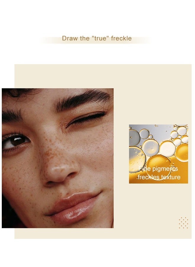 pudaier Fake Freckle Pen, Faux Freckles Temporary Tattoo Freckles Phreckles Marker Pencil Makeup, Fake Freckle Pen Makeup Set Long Lasting Waterproof - Image 5