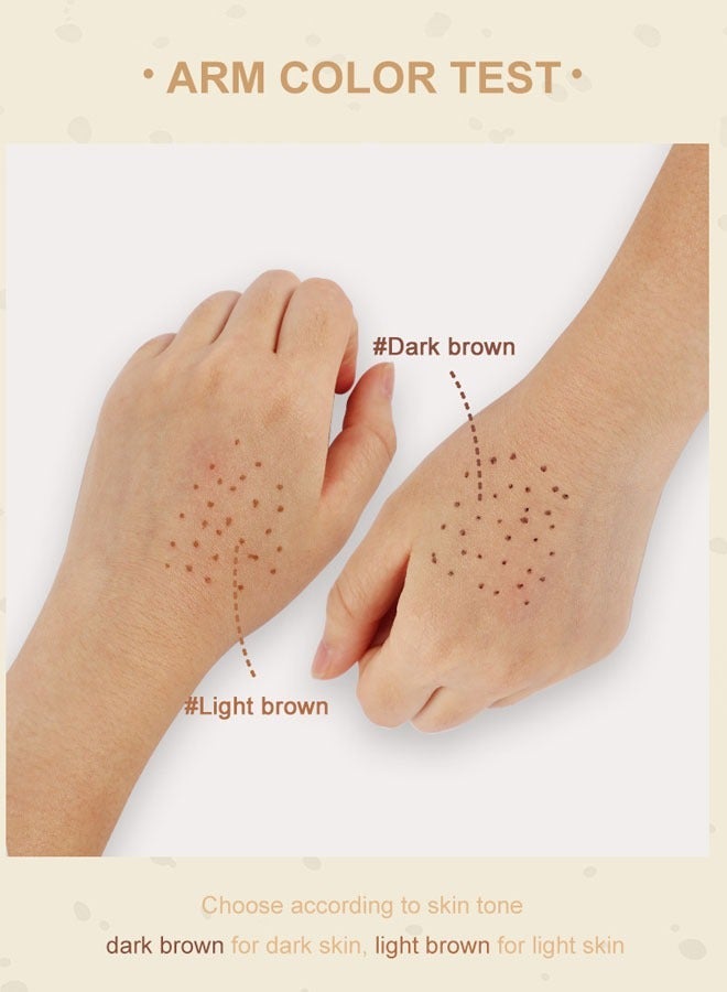 pudaier Fake Freckle Pen, Faux Freckles Temporary Tattoo Freckles Phreckles Marker Pencil Makeup, Fake Freckle Pen Makeup Set Long Lasting Waterproof - Image 4