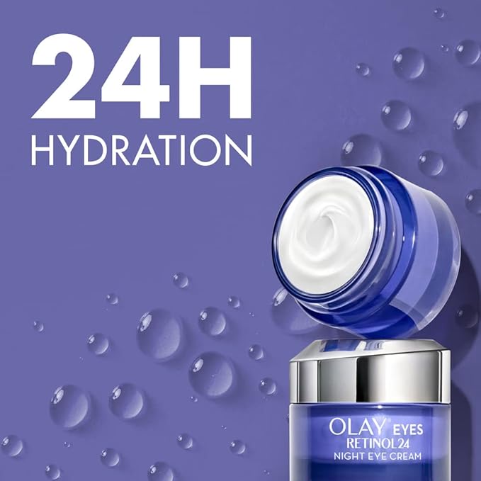 Olay Retinol 24 Night Eye Cream Skincare for Dark Circles with Retinyl Propionate Anti Ageing Renewal Skin Care with 3 Actions Smooths Renews and Hydrates 15ml - Image 3