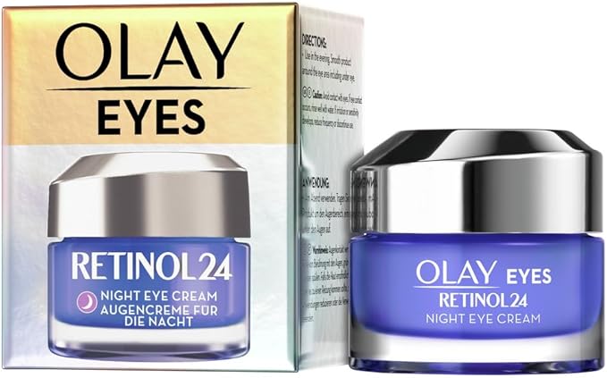 Olay Retinol 24 Night Eye Cream Skincare for Dark Circles with Retinyl Propionate Anti Ageing Renewal Skin Care with 3 Actions Smooths Renews and Hydrates 15ml - Image 2