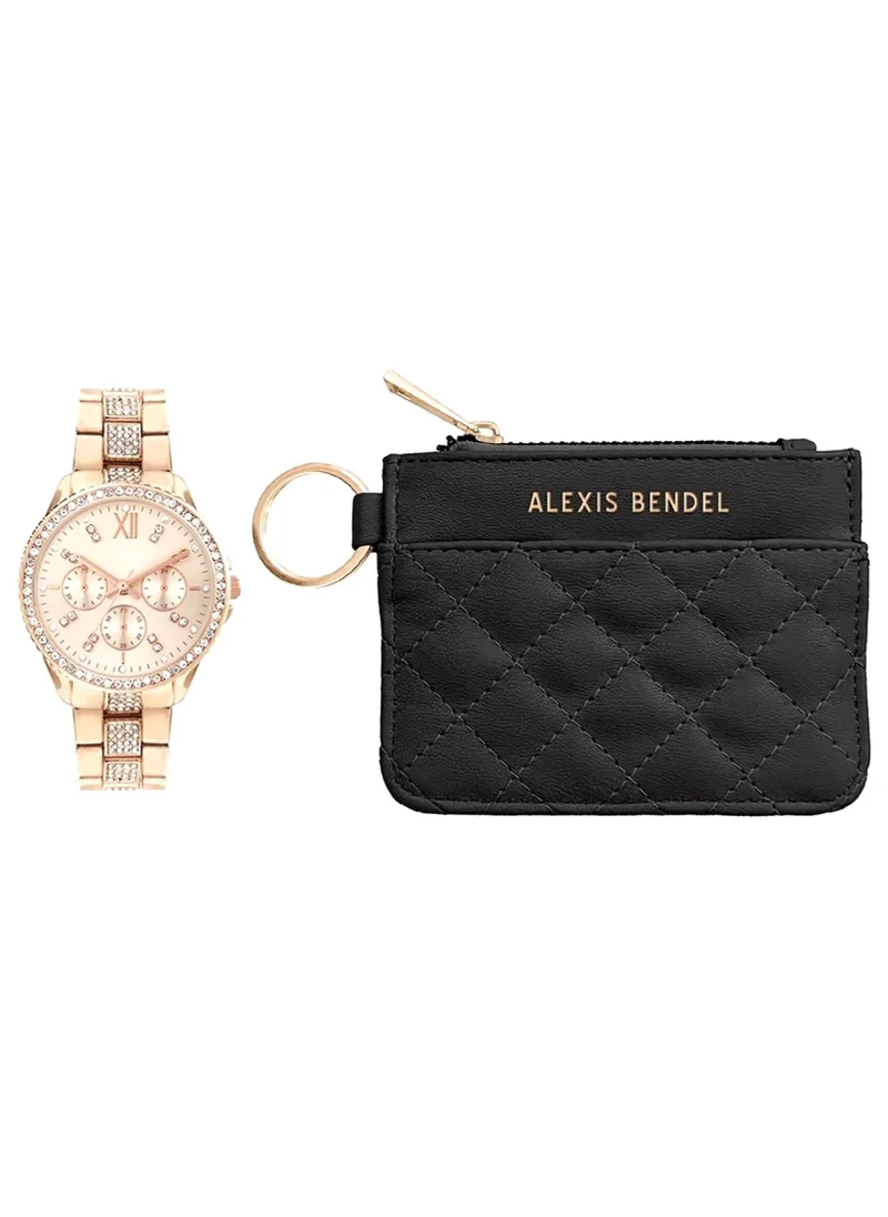 Alexis Bendel Alexis Bendel Women's Watch with Wallet Set  Rose Gold Steel A0968R-42-C29