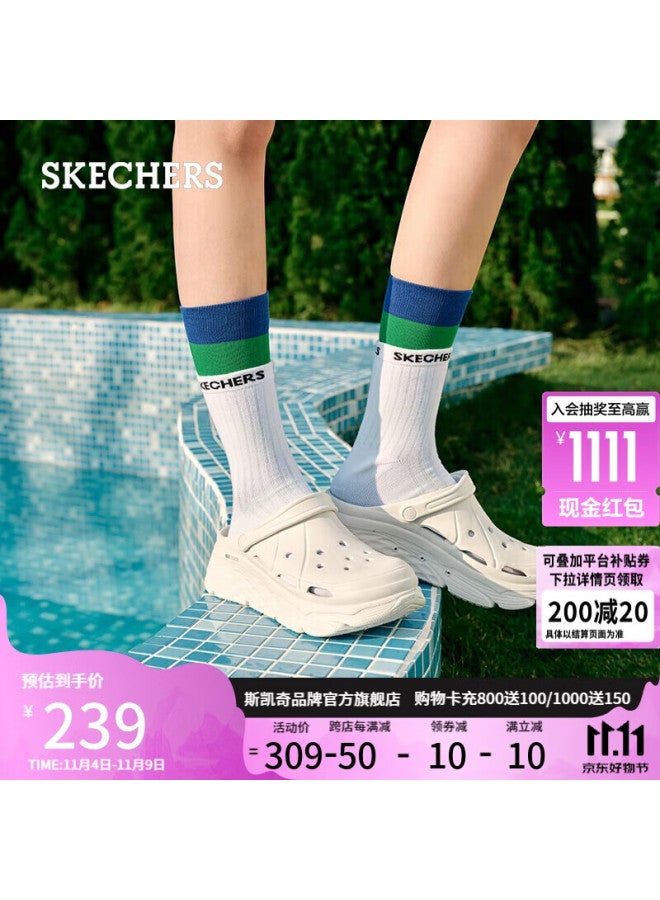 Skechers Women's Summer Perforated Sandals, Bubble Shoes, Breathable Thick-soled Platform Shoes, Outdoor Beach Shoes With Comfortable Cushioning - Image 1