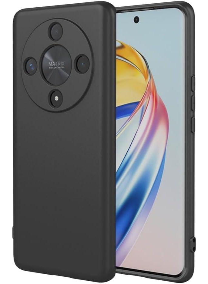 جراب Honor X9d 5G من السيليكون الناعم TPU - خفيف الوزن، مقاوم للصدمات، أسود - Image 1