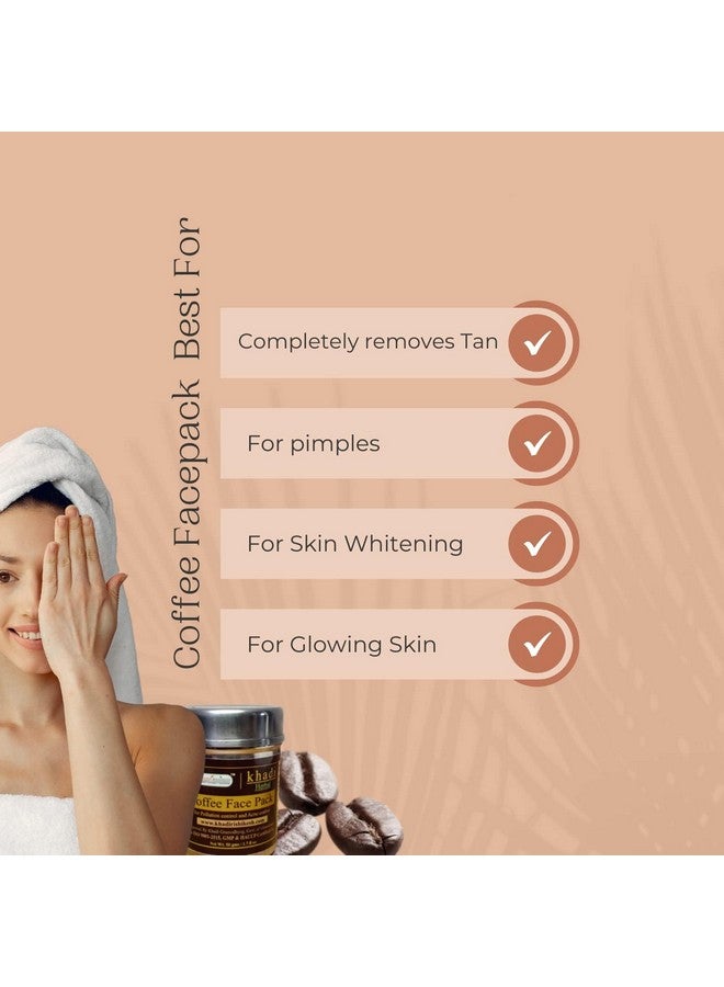Khadi Rishikesh Herbal Coffee Face Care Combo Coffee Face Pack + Coffee Face Scrub Tan Removal | For Women & Men | Removes Blackheads,Acne Control,Anti Aging,Skin Glowing Brighteing-100gm-Women & Men-WITH MAKEUP BLENDER FREE - Image 5