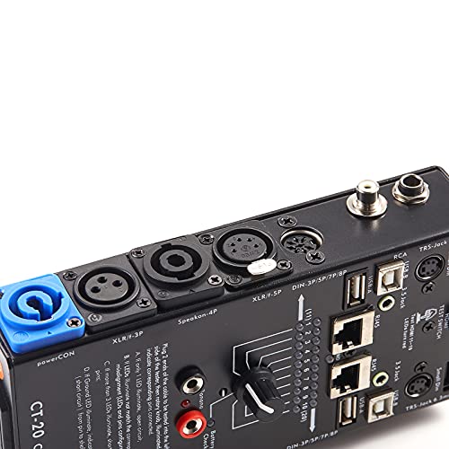 MFL. 15-Plug Audio Cable Tester Line Finder Black 15-in-1 Cables Checker 10-Way Switch Wire Tracker with LED Indicators, Rectangular - Image 4