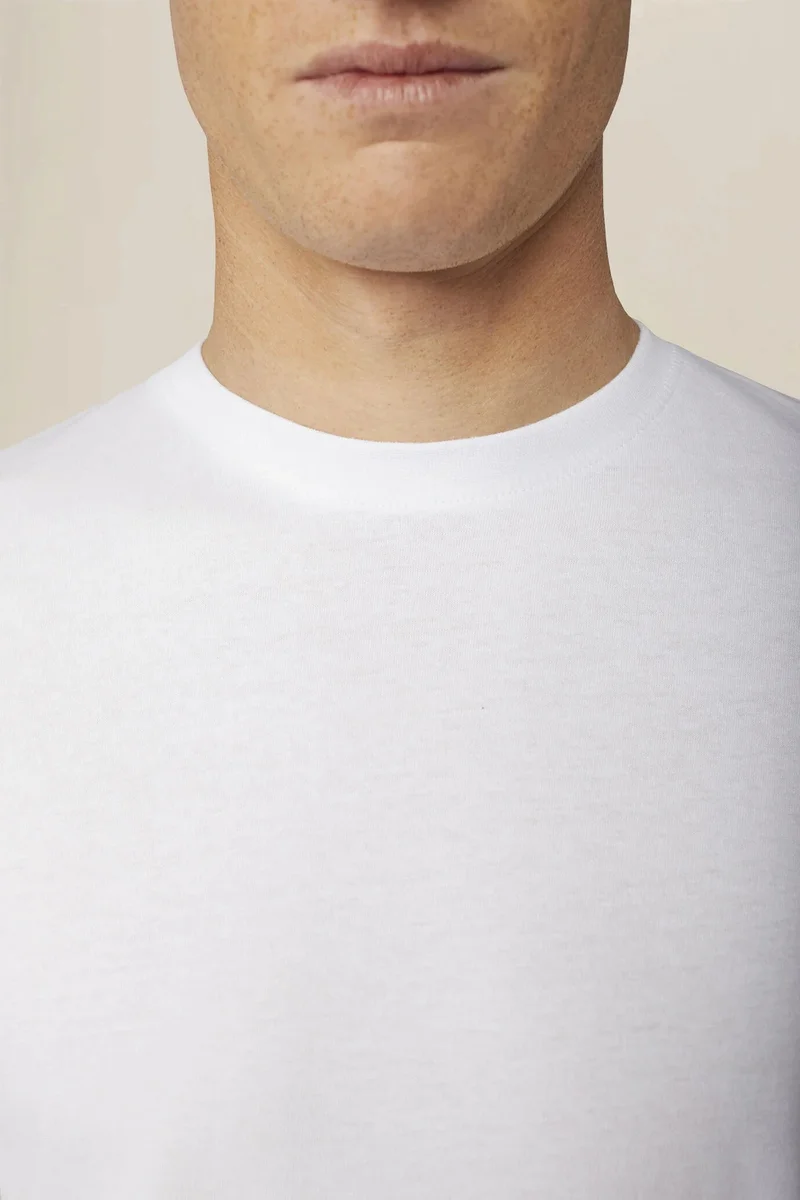 Doppelganger White Men's regular fit 100% cotton jersey T-shirt - White for Men | Best Price UAE