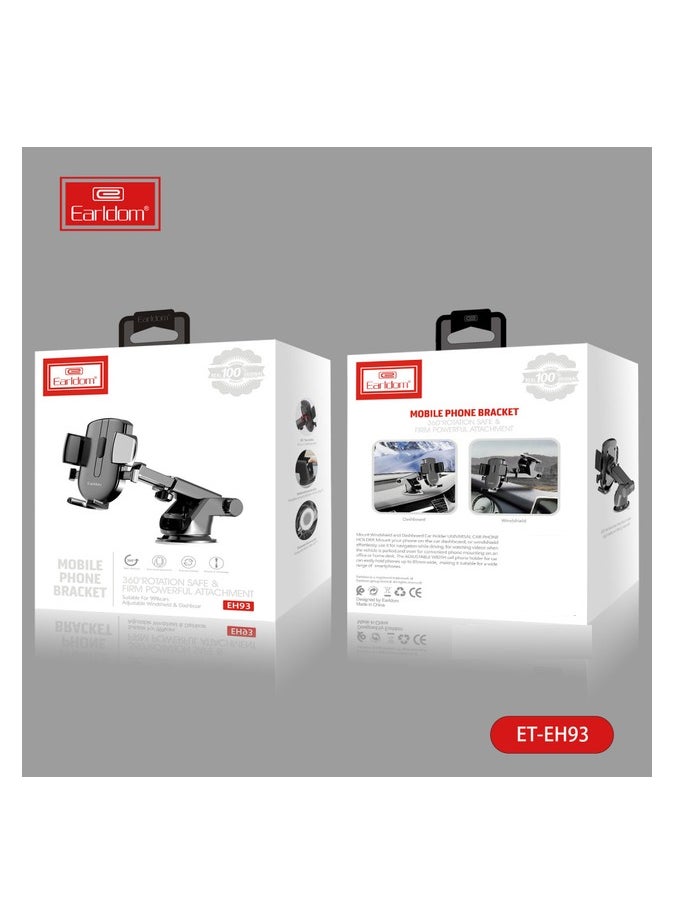 Earldom - Earldom ET EH93 Car Mobile Holder 360 Head Rotation Mount Mobile Bracket - Image 1