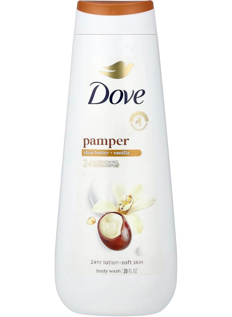 Dove Purely Pampering Body Wash, Shea Butter 22 oz