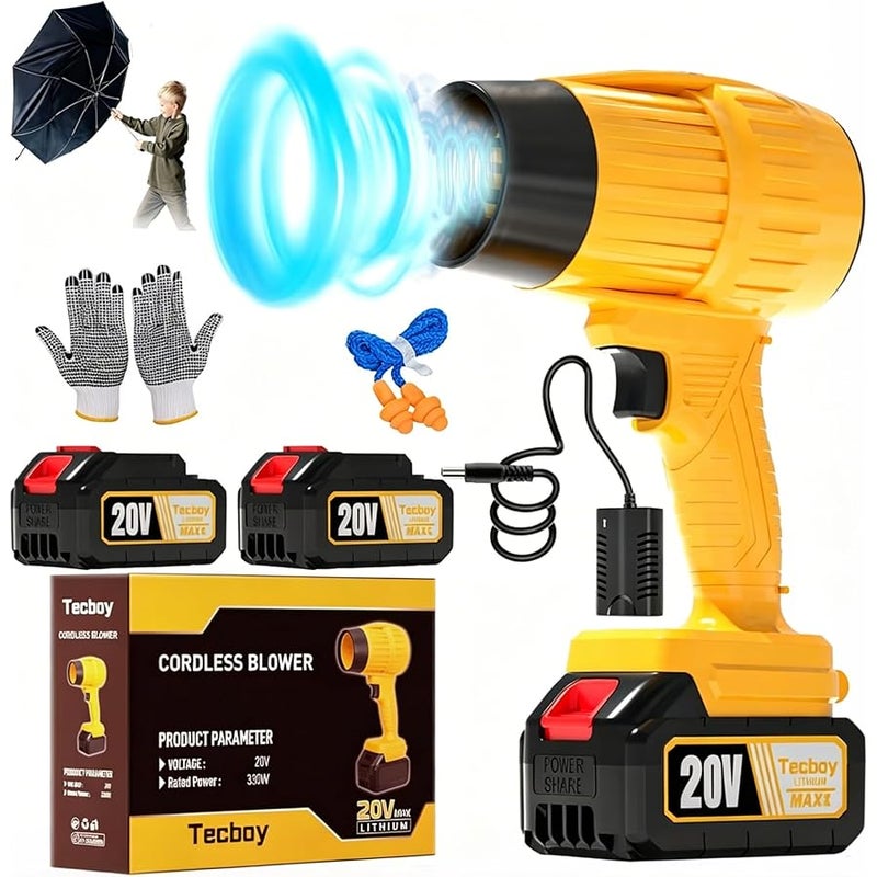 2025 Upgraded Leaf Blower Cordless, 990,000 RPM Portable Mini Turbo Jet Blowers with Battery and Charger Handheld Electric Powered Lightweight for Makita 18V Battery Lawn Car Yard Snow Patio Dust Tool - Image 1