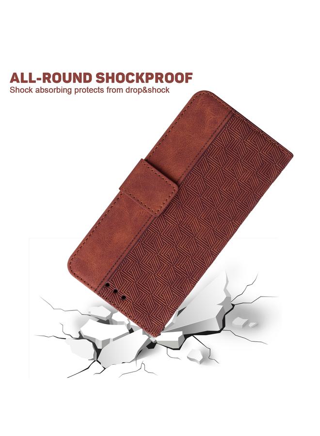 Zaboon Case For Huawei P smart Z/Y9 Prime 2019/Honor 9X Foreign Version Geometric Embossed Leather Phone Case - Image 5