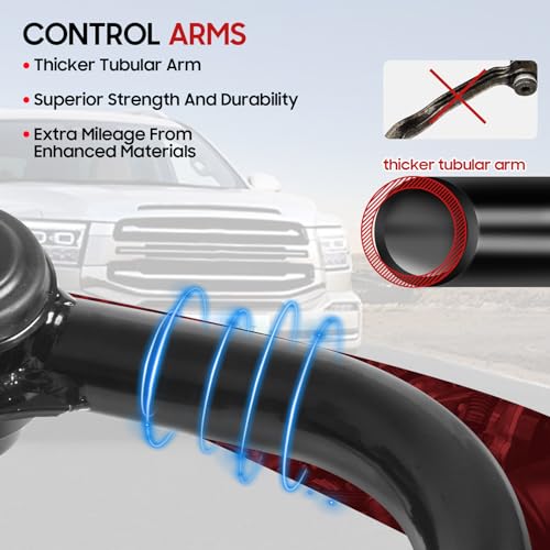 Autoptzxd 2-4" Lift Upper Control Arms for Toyota 4 Runner/FJ Cruiser/Land Cruiser Prado, Suspension Front Control Arm for Lexus GX 2005-2024/ LX 570 2007-2024 Adjustable Front Steel Tubular - Image 4