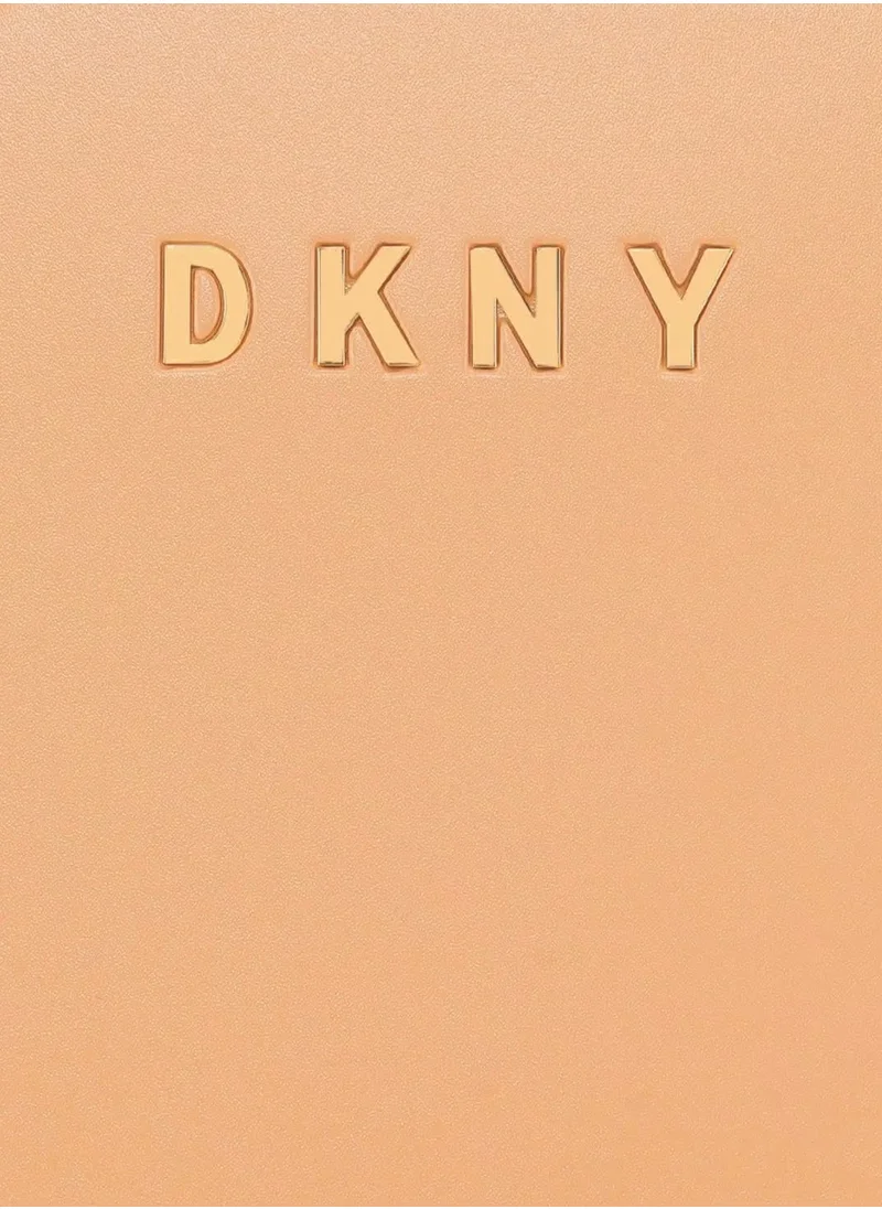 DKNY Allure Hardside Luggage on Wheels for Unisex | Ultra Lightweight ABS on with Spinner Wheels 4 Color APRICOT
