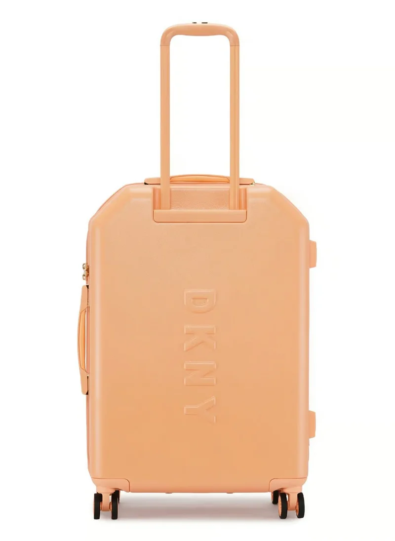 DKNY Allure Hardside Luggage on Wheels for Unisex | Ultra Lightweight ABS on with Spinner Wheels 4 Color APRICOT