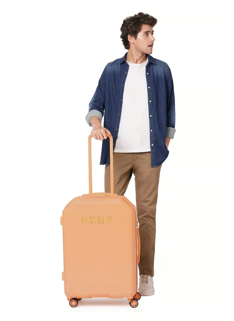DKNY Allure Hardside Luggage on Wheels for Unisex | Ultra Lightweight ABS on with Spinner Wheels 4 Color APRICOT