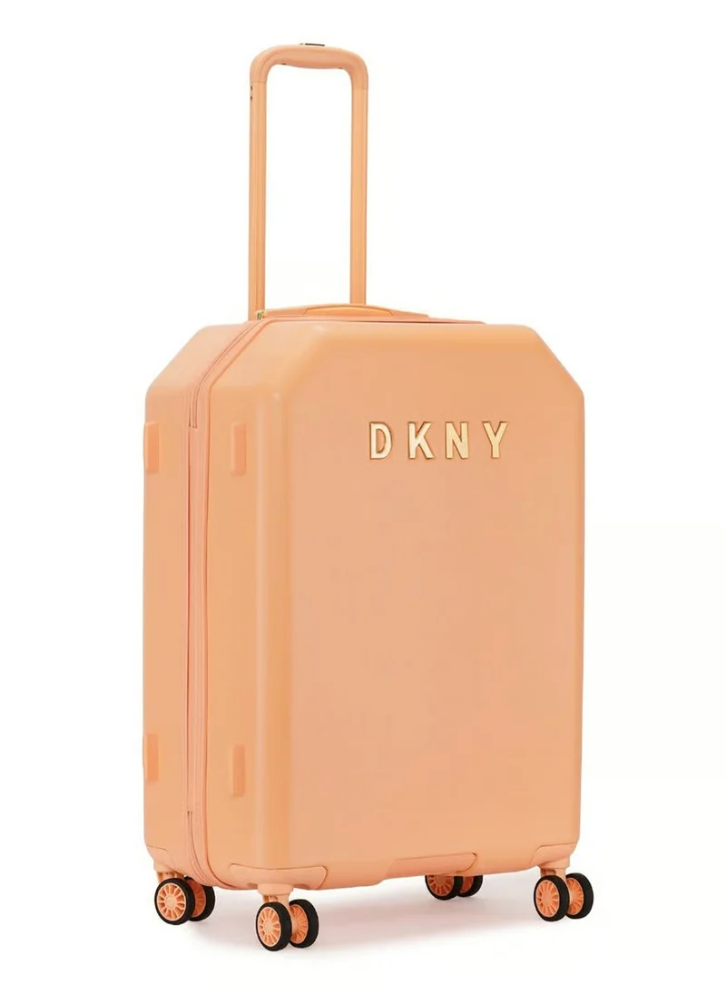 DKNY Allure Hardside Luggage on Wheels for Unisex | Ultra Lightweight ABS on with Spinner Wheels 4 Color APRICOT
