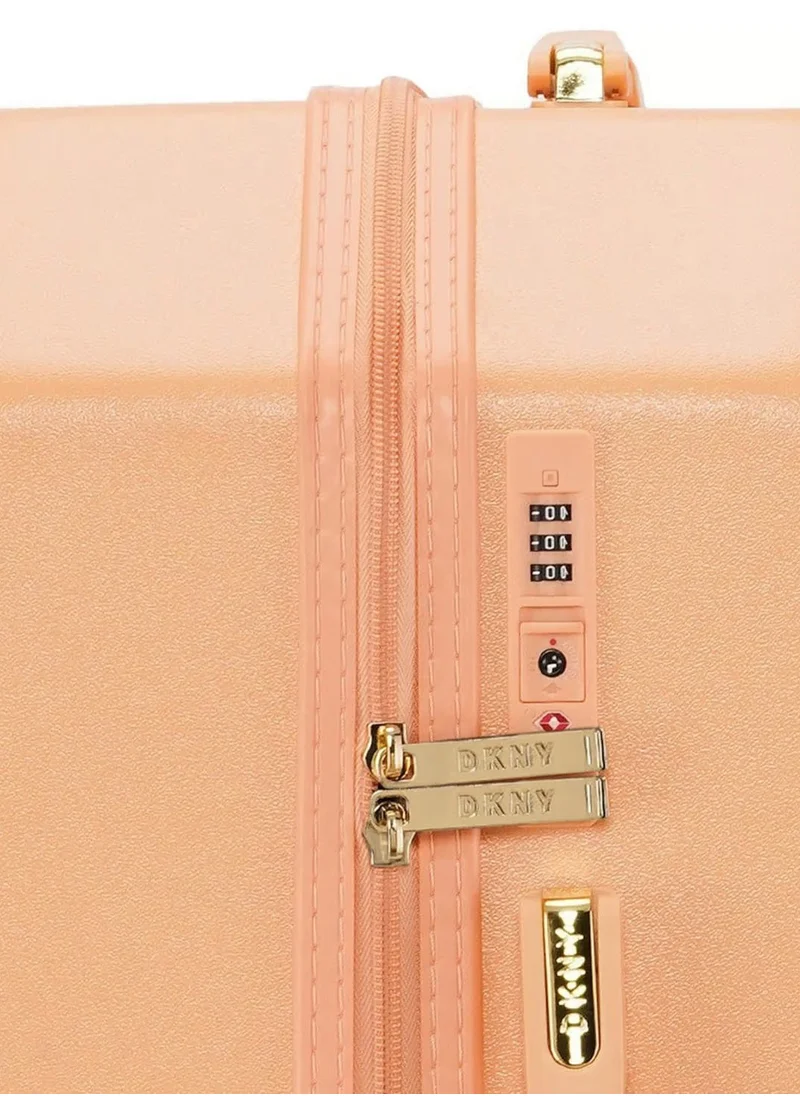 DKNY Allure Hardside Luggage on Wheels for Unisex | Ultra Lightweight ABS on with Spinner Wheels 4 Color APRICOT