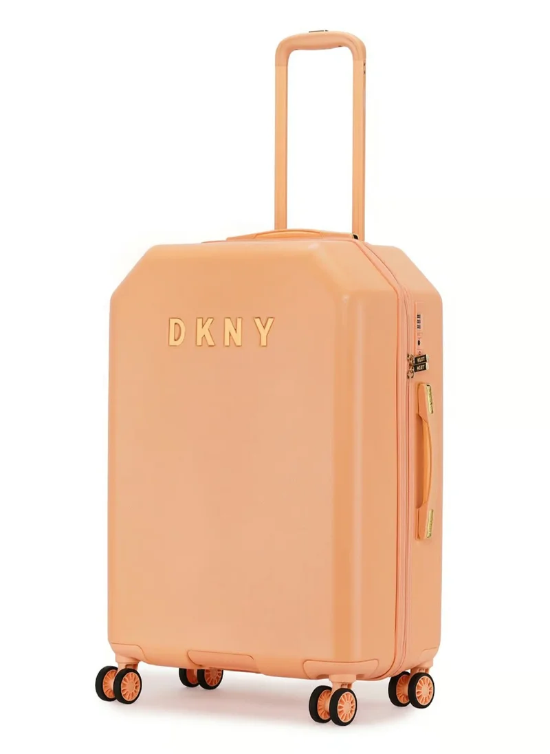 DKNY Allure Hardside Luggage on Wheels for Unisex | Ultra Lightweight ABS on with Spinner Wheels 4 Color APRICOT